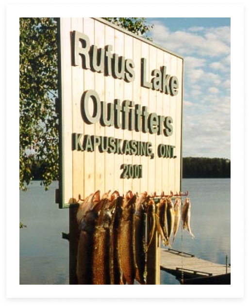 Rufus Lake Welcome Sign